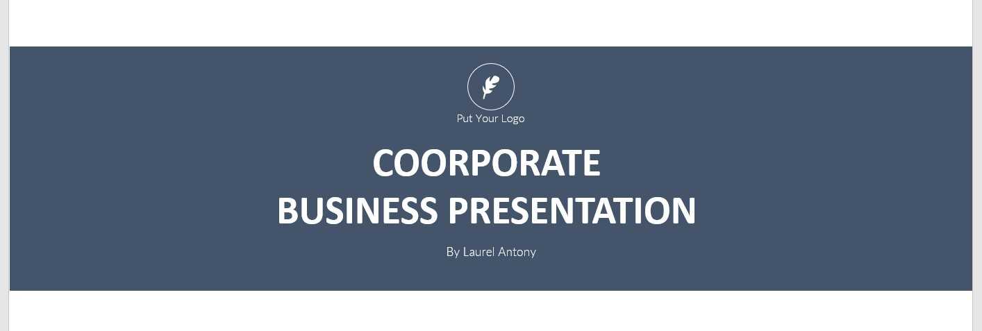 Download Powerpoint – Coorporate – Blue – Gray