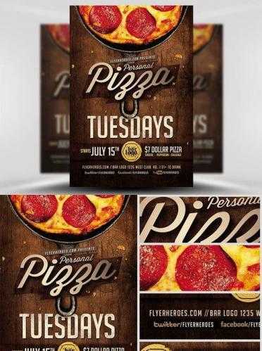Download Pizza Tuesdays Flyer Template