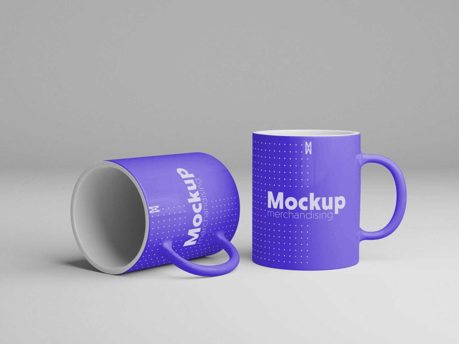 Mockup Caneca computer merchandising