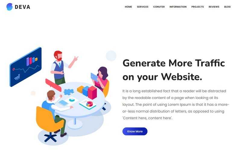 Download Deva Blogger Template