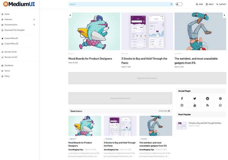 Download Fancy Blogger Template