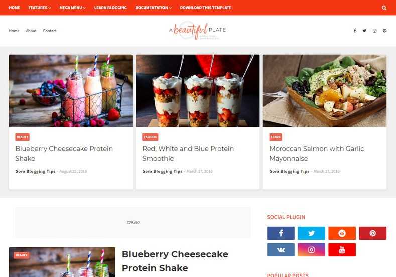 Download Plate Blogger Template