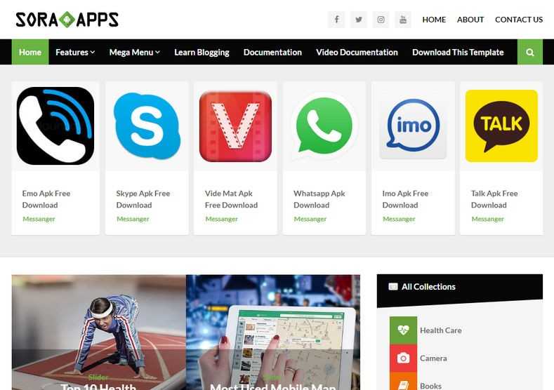 Download Sora App Blogger Template