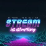 Download VIDEOHIVE SYNTHWAVE 80S STREAMER PACKAGE - Projeto para After Effects