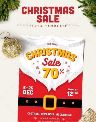 Download Folheto de promoção de natal – In Adobe Photoshop (PSD) (Flyer)