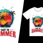 enjoy-the-summer-t-shirt-design-summer-t-shirt-design-for-t-shirt-print-and-other-uses-free-vector