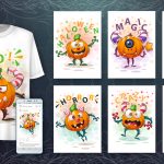 Download T-Shirt Mockup - T-shirt design - Ilustração engraçada e camiseta estampada 4469 (EPS) Illustration