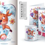 Download Ilustração engraçada - Mockup - 4611 (EPS) Illustration