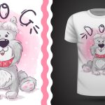 Download T-shirt design - T-shirt personagens animados engraçados 871 (EPS) Illustration