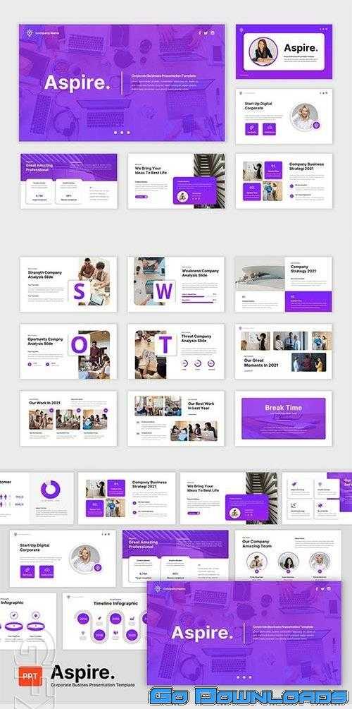 Download Aspire Corporate Business Powerpoint Keynote And Google Slides – Powerpoint Template