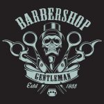 Barbershop professional tools hairstyle design label 2 (9)