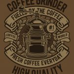 Download T-Shirt Mockup - T-shirt design - Coffee Grinder Classic (EPS) Illustration