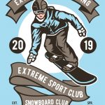 Download T-Shirt Mockup - T-shirt design - Extreme Snowboarding 2 (EPS) Illustration