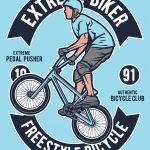 Download T-Shirt Mockup - T-shirt design - Extreme Bike (EPS) Illustration