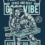 Download T-Shirt Mockup - T-shirt design - I Just Need Some Space and Beat (EPS) Illustration