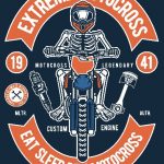 Download T-Shirt Mockup - T-shirt design - Extreme Motocross 2 (EPS) Illustration