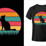 cat-cat-t-shirt-cat-summer-color-palette-t-shirt-design-cat-t-shirt-free-vector