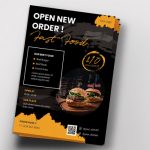 Download Flyer - Folheto de hambúrguer fast food (PSD) (Flyer)