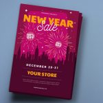 Download Flyer - Modelo de folheto de promoção de ano novo (PSD) (Flyer)