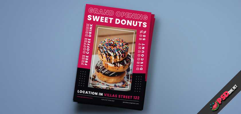 Download Flyer – Donuts (PSD) (Flyer)