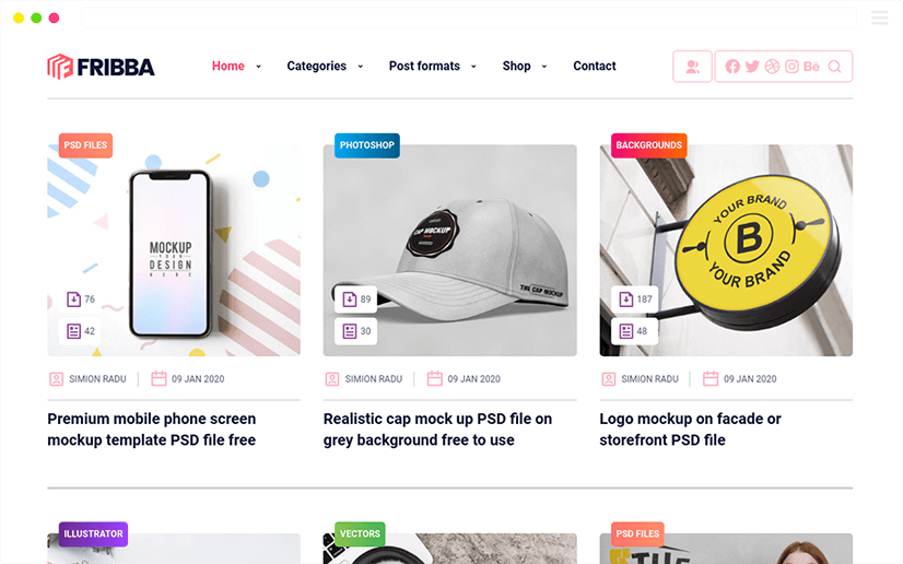 Download Theme Fribba WordPress