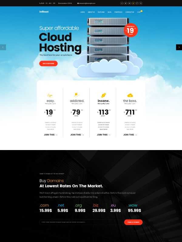 Download Theme Infinito – Hosting WordPress