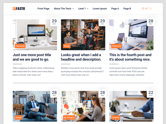 Download Theme Fasto WordPress