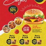 Download Flyer - Modelo PSD de design de folheto de fast food (PSD) (Flyer)