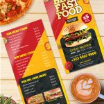 Download Template Menu - Cartão de menu de fast food PSD grátis (PSD)