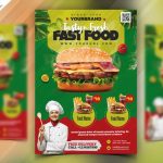 Download Template Menu - Folheto de menu de restaurante de fast food (PSD)