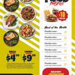 Download Template Menu - Design de cartão de menu de restaurante de comida (PSD)