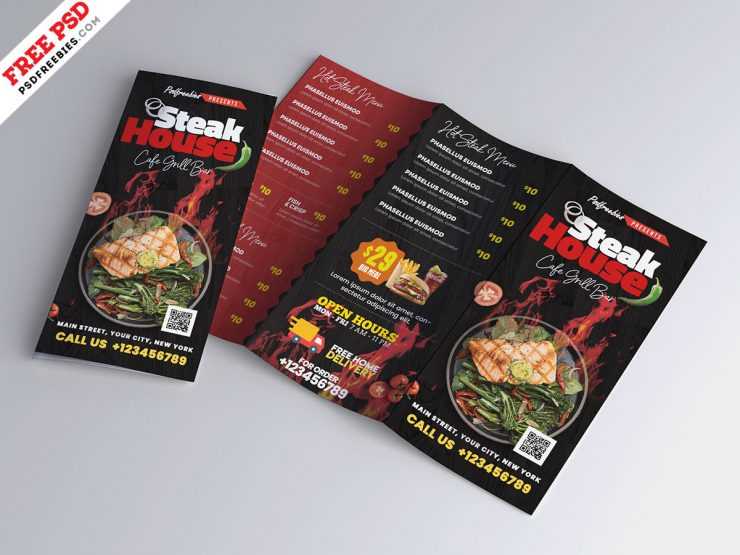 Download Flyer – Folheto de restaurante de frutos do mar (PSD)