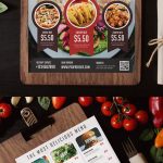 Download Menu - Design de cartão de menu de comida de restaurante PSD (PSD)