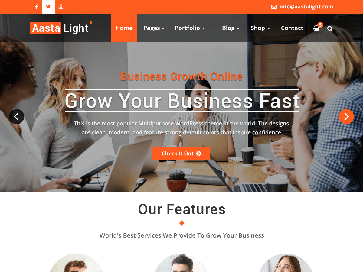 Aasta Light - Tema WordPress Aasta Light