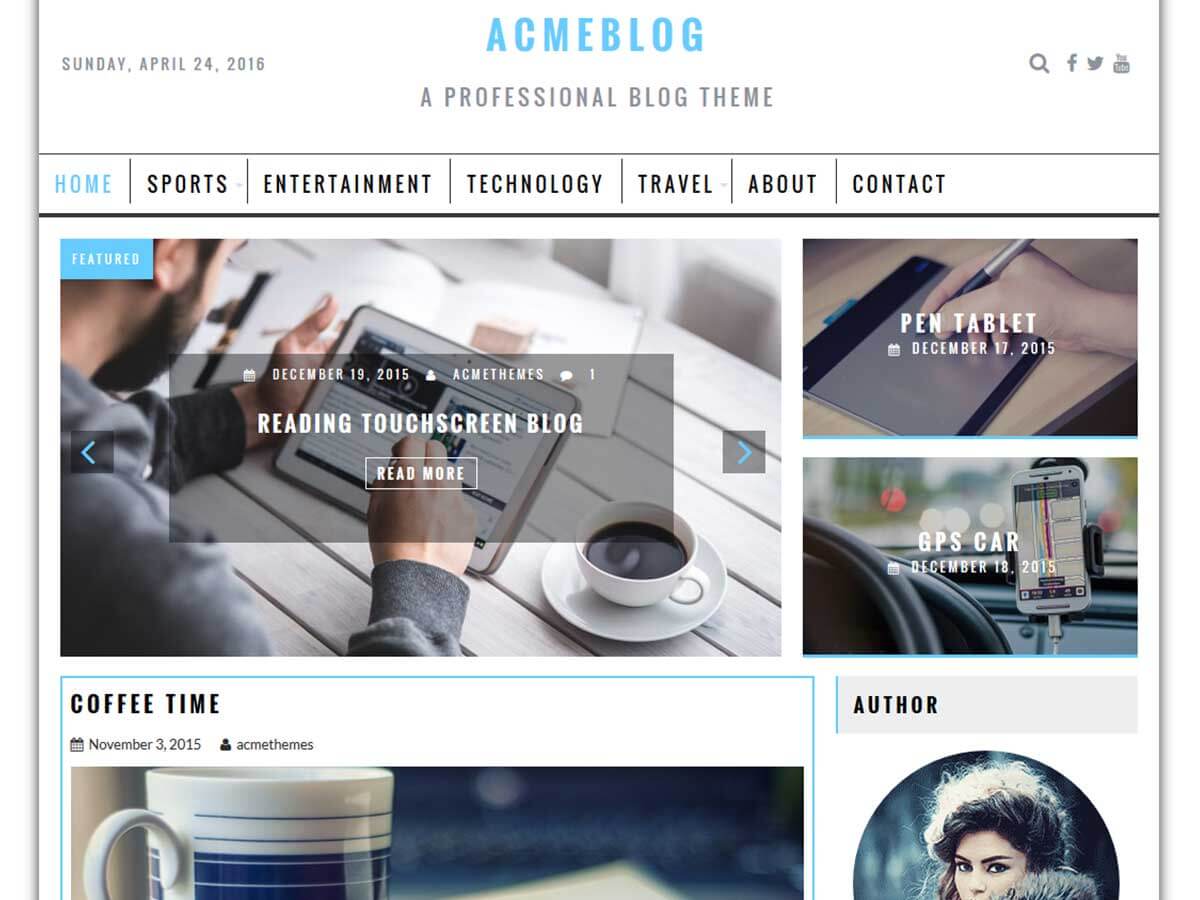 AcmeBlog - Tema WordPress AcmeBlog