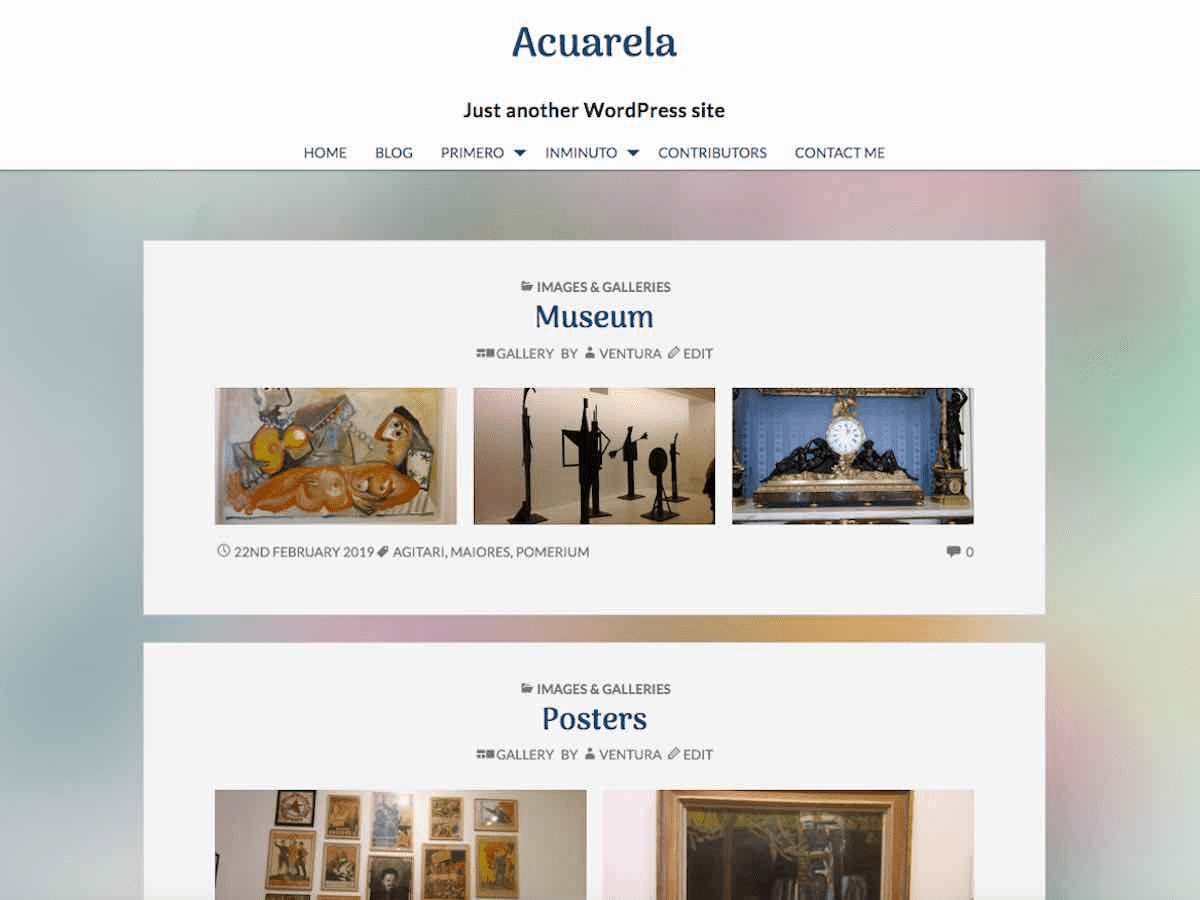 Acuarela - Tema WordPress Acuarela