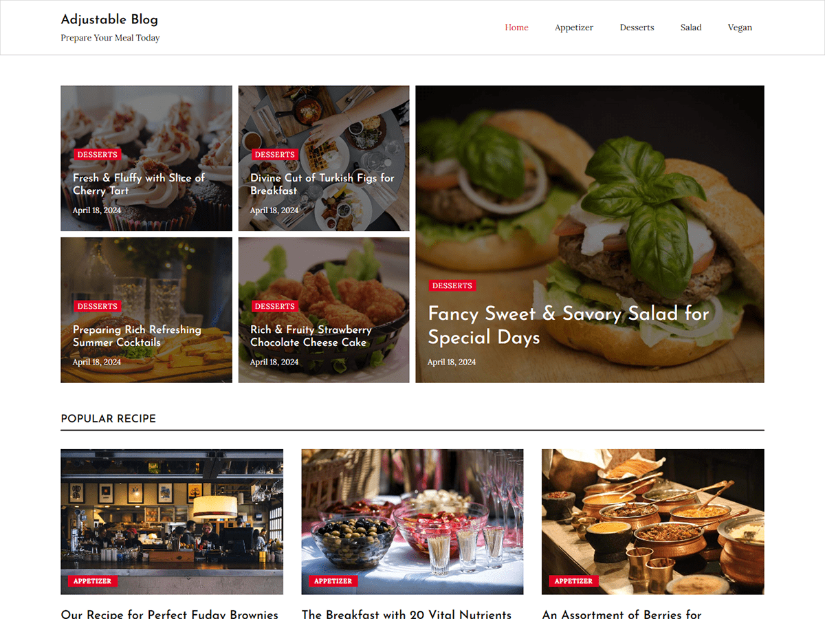 Adjustable Blog