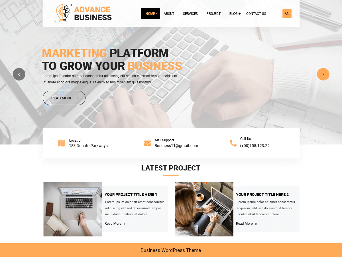 Advance Business - Tema WordPress Advance Business