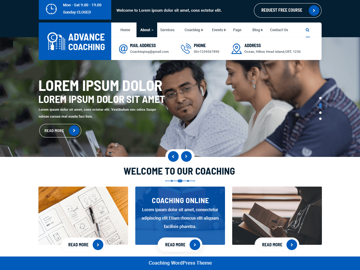 Advance Coaching - Tema WordPress Advance Coaching