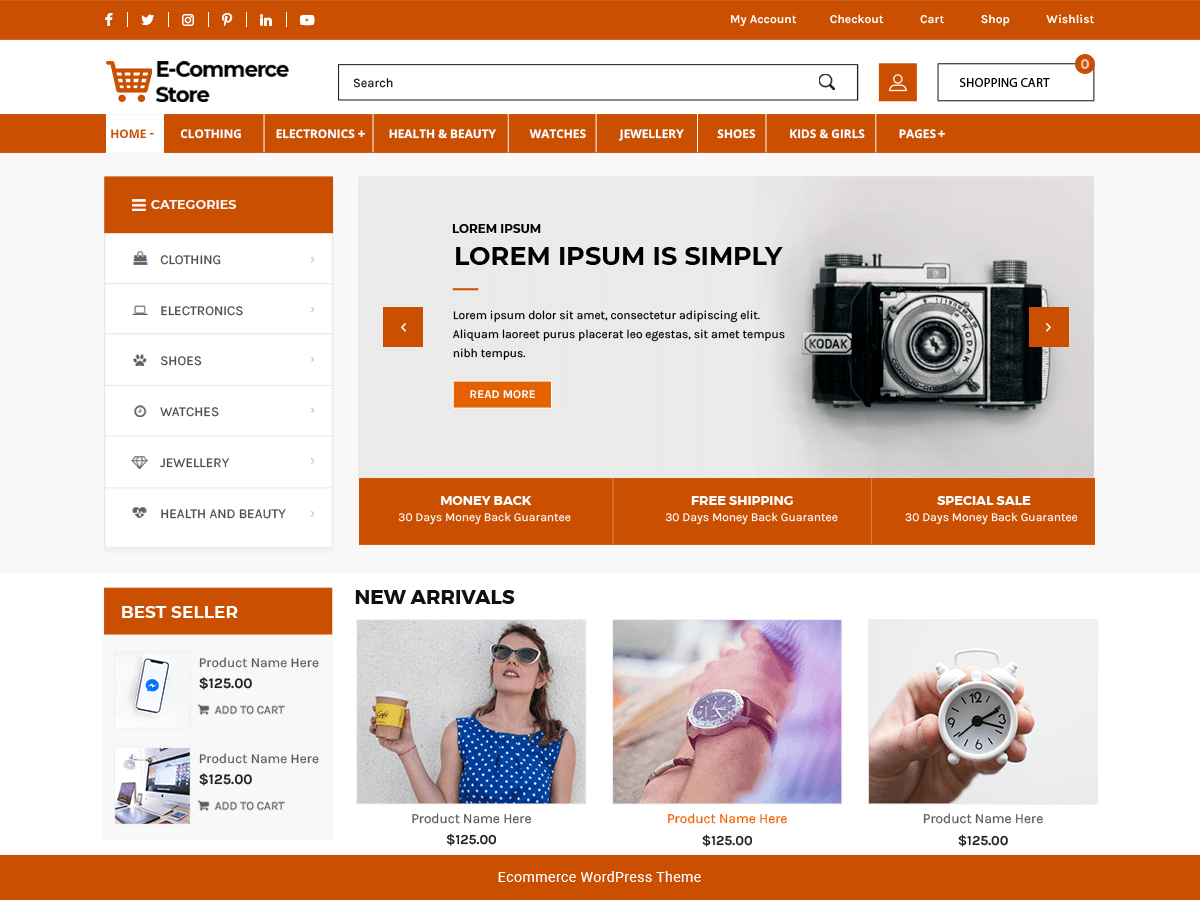 Advance Ecommerce Store - Tema WordPress Advance Ecommerce Store
