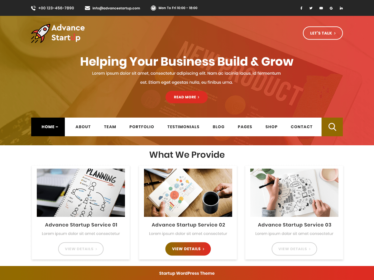 Advance Startup - Tema WordPress Advance Startup