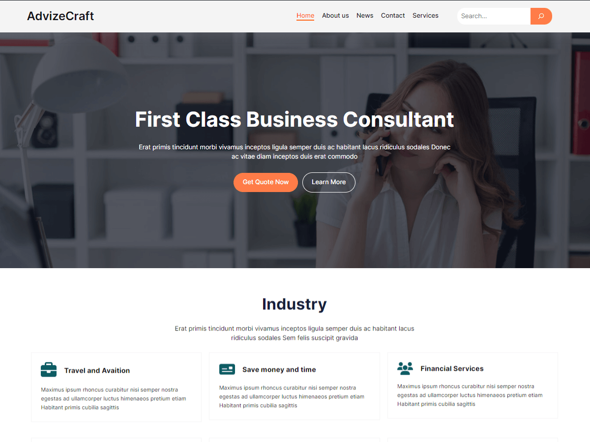 Advizecraft - Tema WordPress Advizecraft