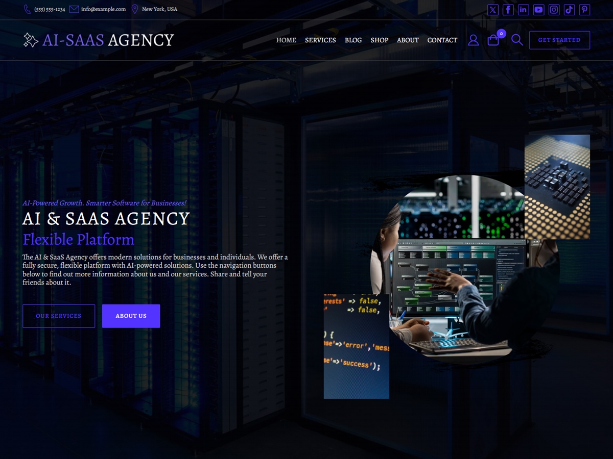 AI and SaaS Agency WDA - Tema WordPress AI and SaaS Agency WDA