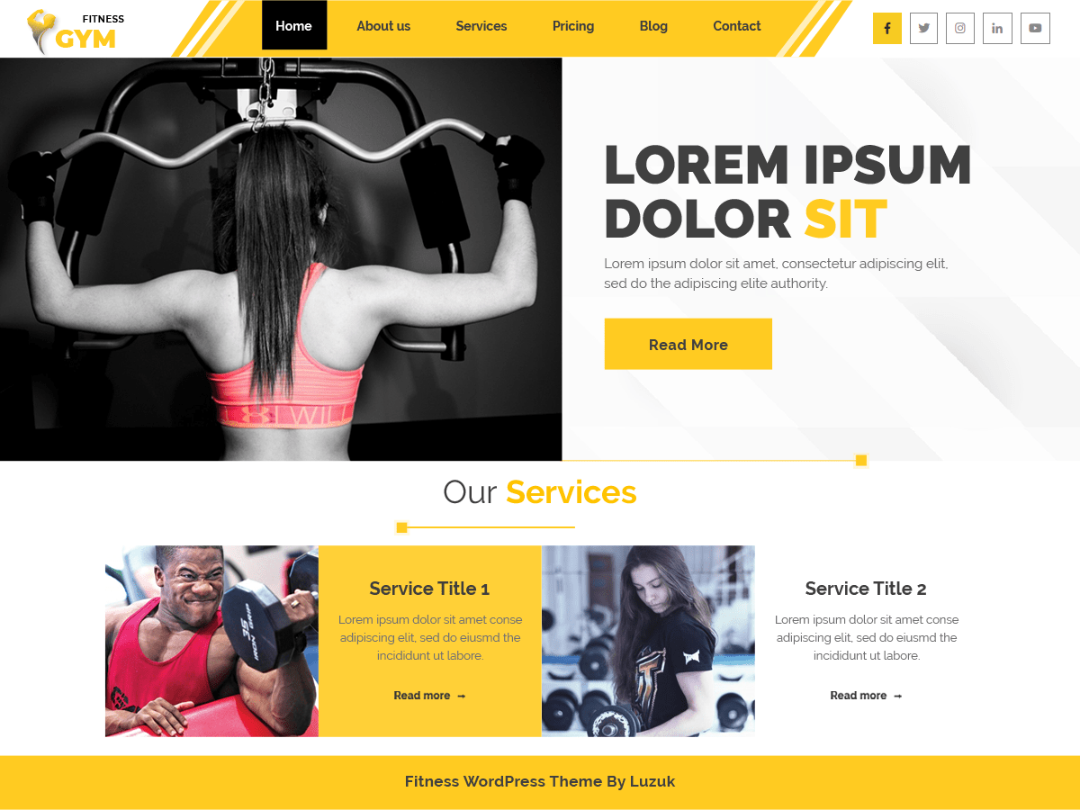Akhada Fitness Gym - Tema WordPress Akhada Fitness Gym