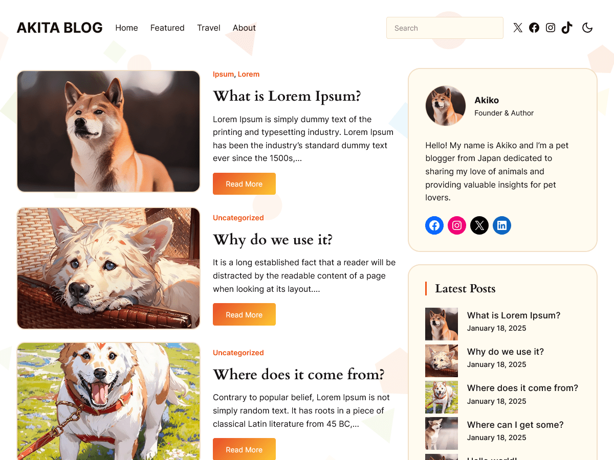 Akita Blog