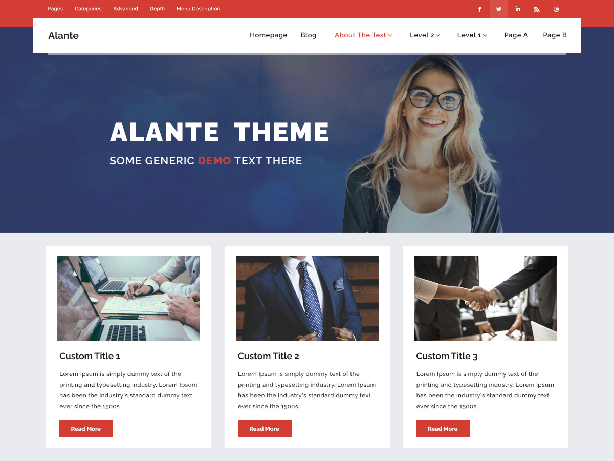 Alante Corp - Tema WordPress Alante Corp
