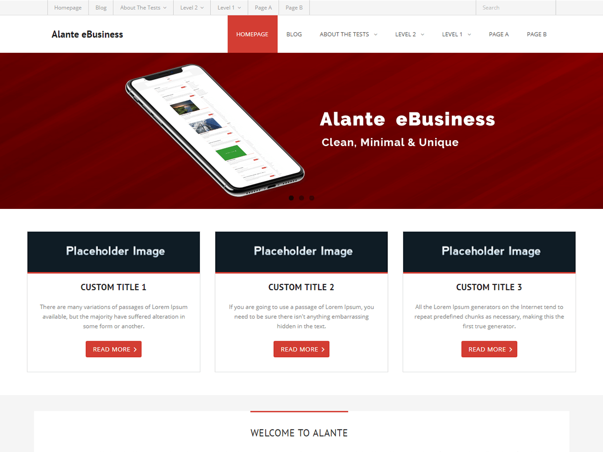 Alante eBusiness - Tema WordPress Alante eBusiness