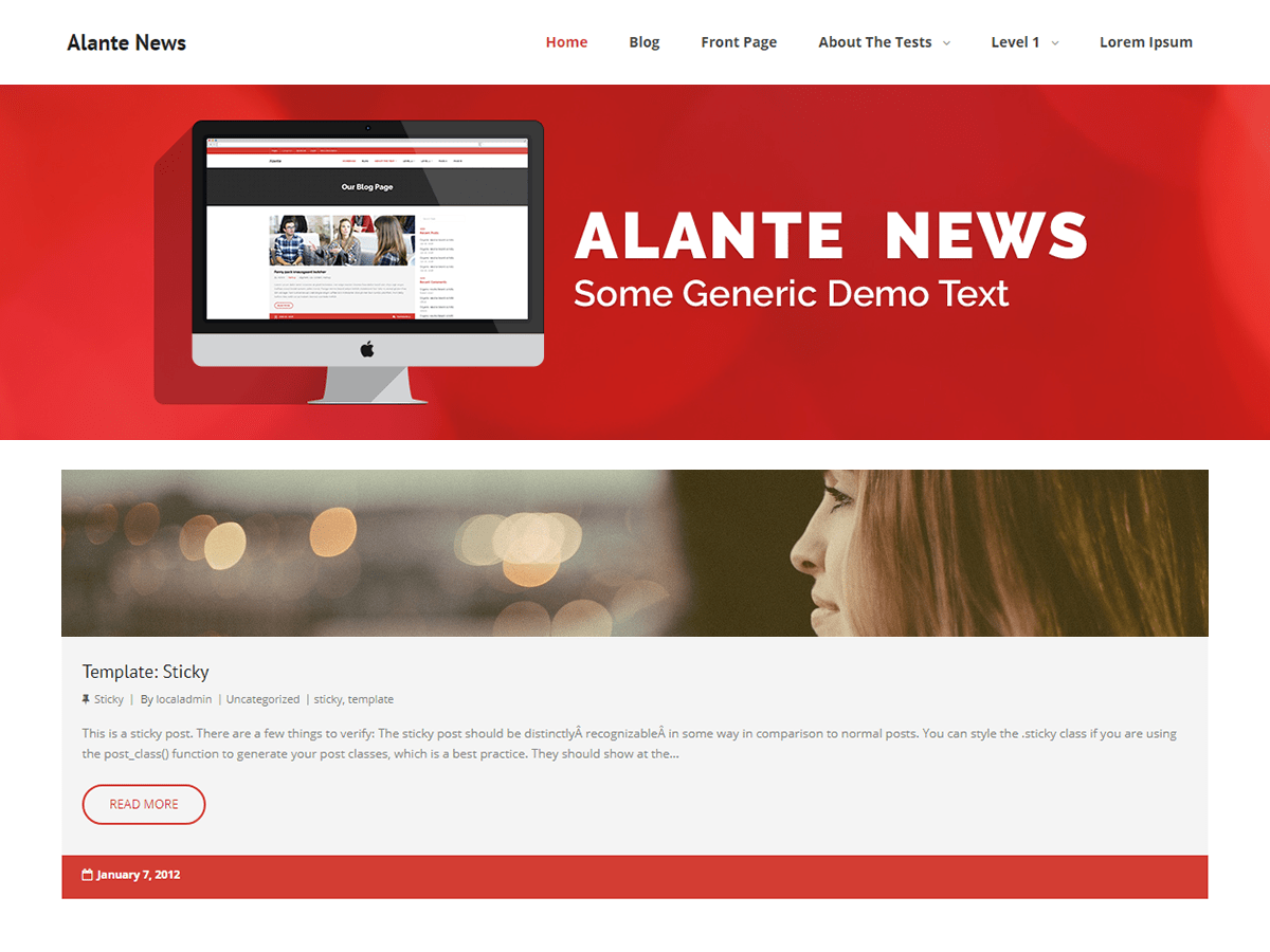 Alante News - Tema WordPress Alante News