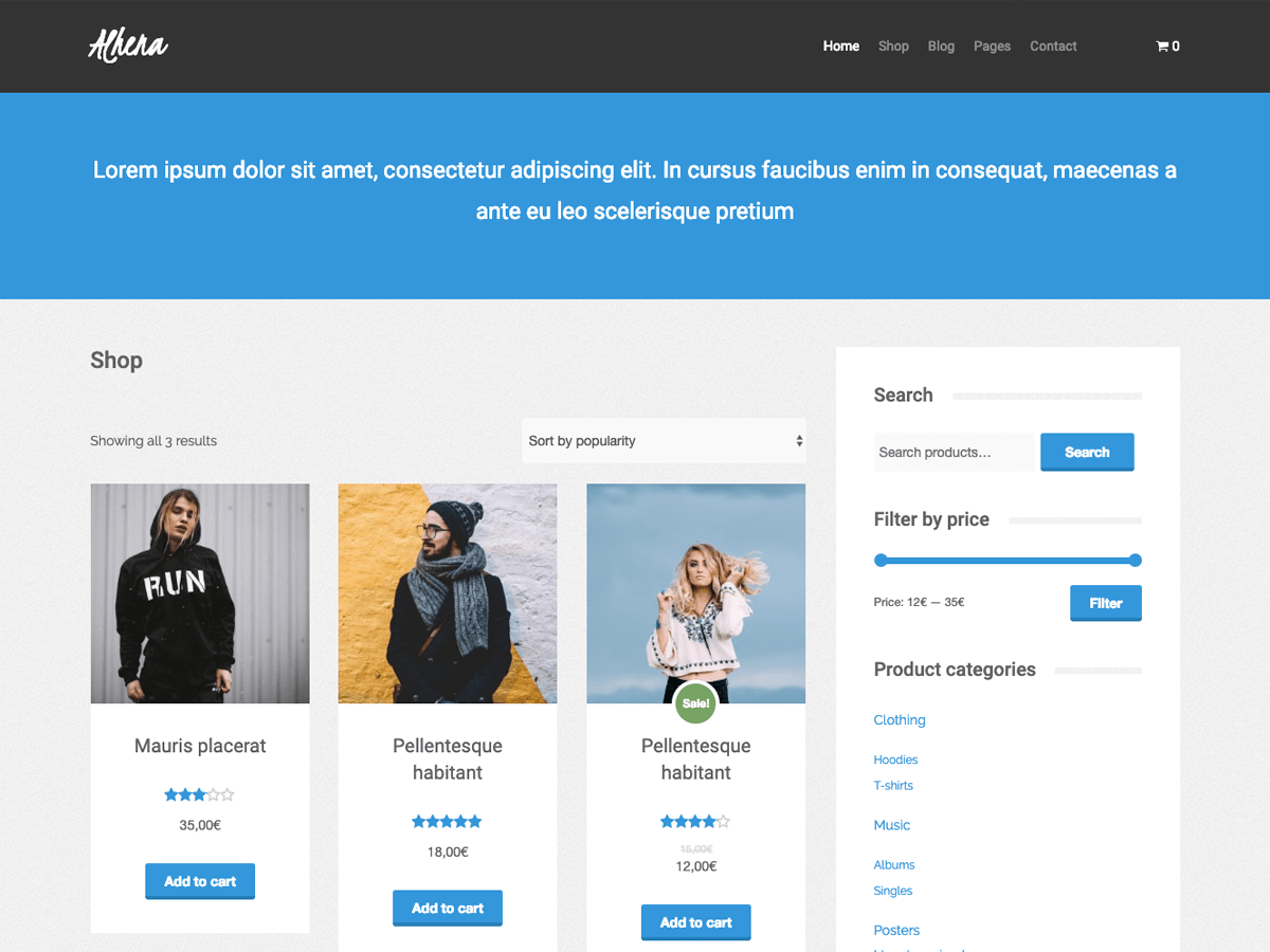 Alhena Lite - Tema WordPress Alhena Lite