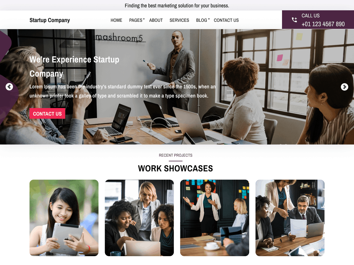 Alpha Business Startup - Tema WordPress Alpha Business Startup